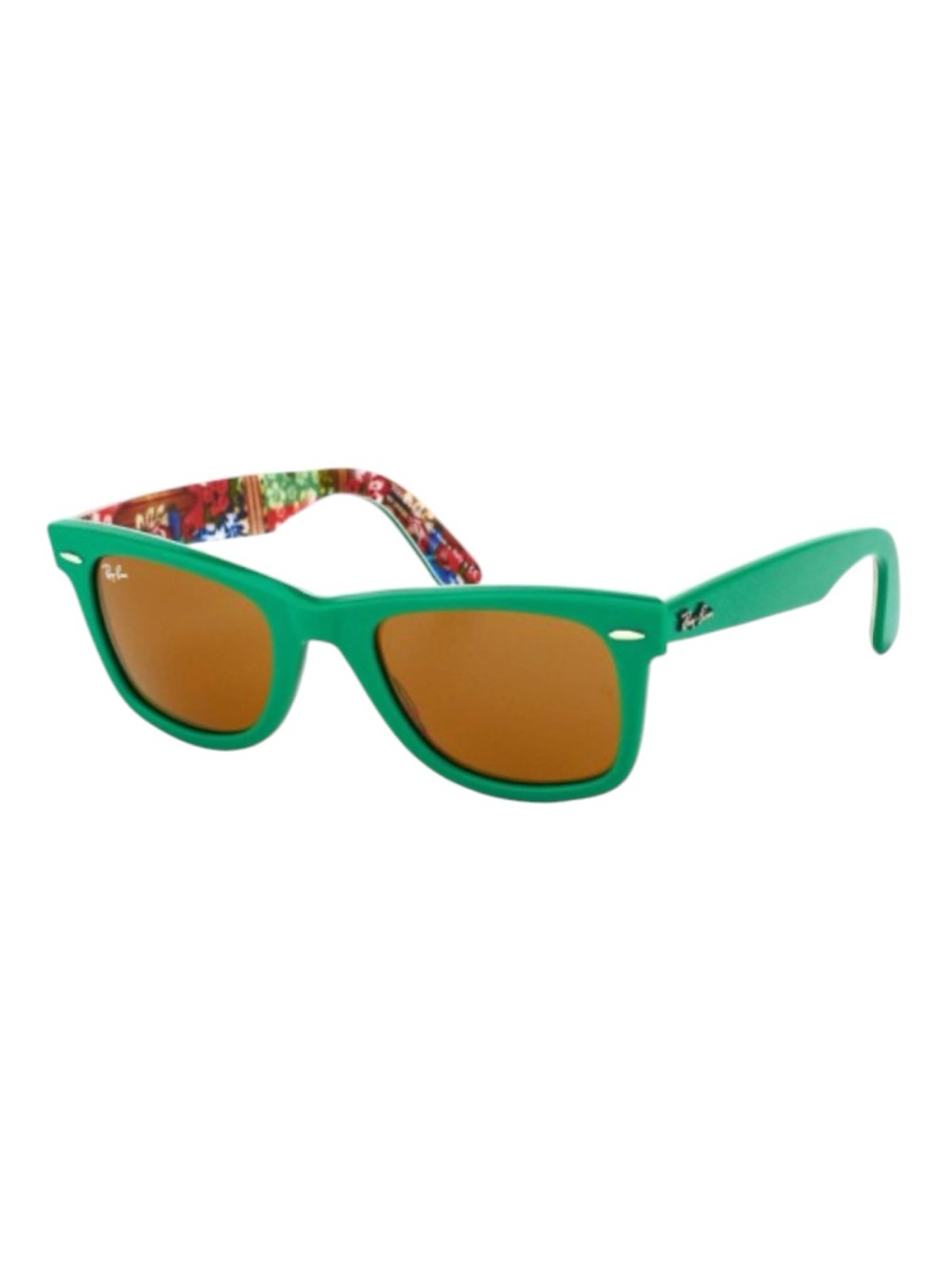 Ray-Ban Original Wayfarer Surf Up Top Green on floral design SS #11 sunglasses